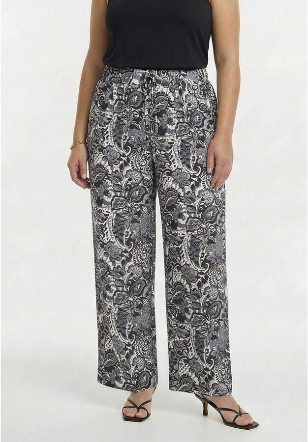 YOEK eco viscose broek Plus Size grijs