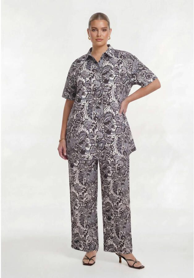 YOEK eco viscose broek Plus Size grijs - Foto 2