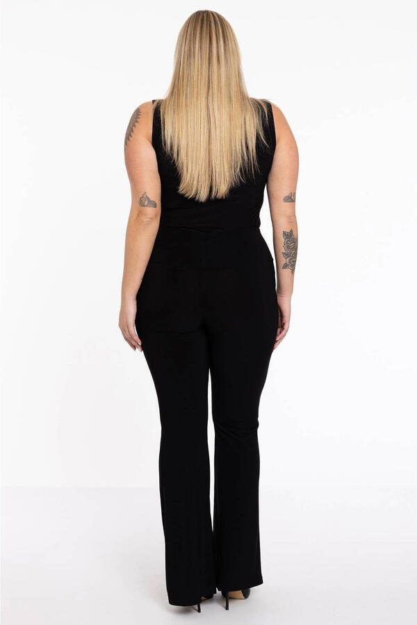 YOEK flared broek zwart - Foto 2
