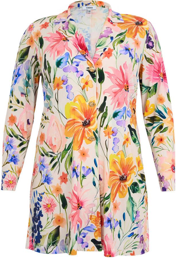 YOEK gebloemde regular blazer multi - Foto 2