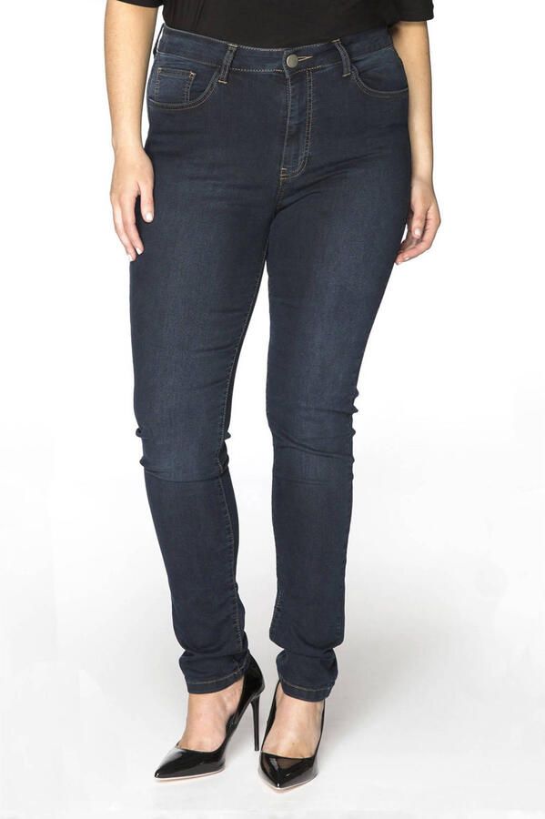 YOEK high waist shaping skinny jeans dark denim