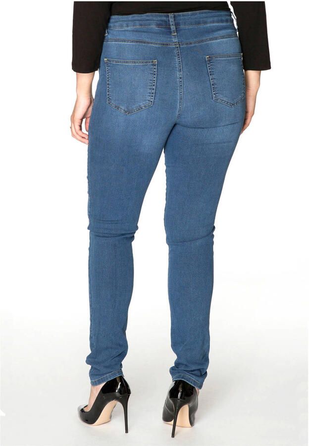 YOEK high waist shaping skinny jeans light denim