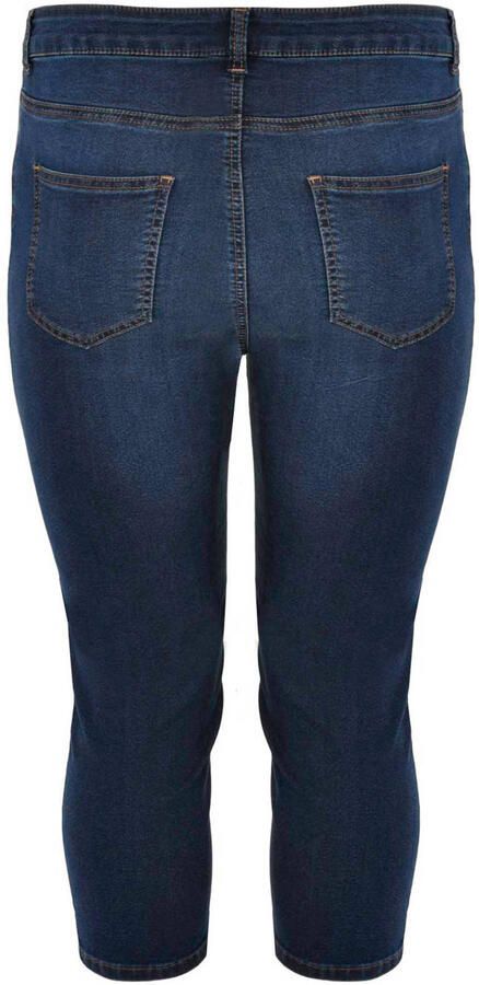 YOEK high waist skinny capri jeans dark denim