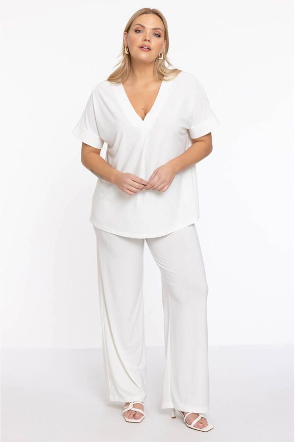 YOEK high waist broek beige