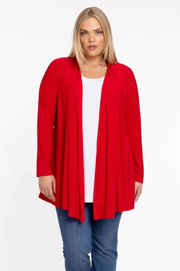 YOEK vest Plus Size rood