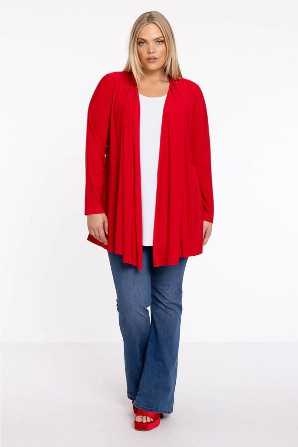YOEK vest Plus Size rood - Foto 2