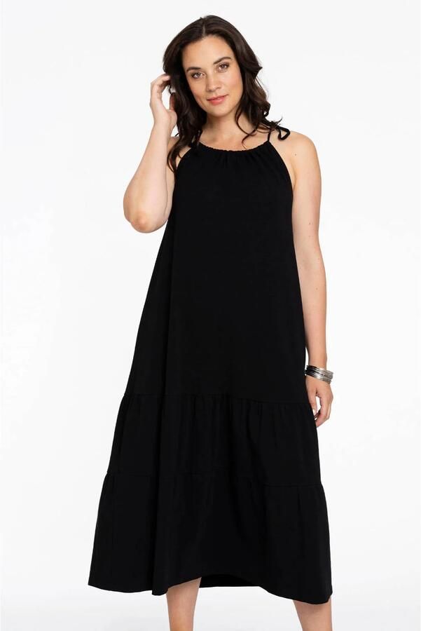 YOEK jurk Plus Size zwart