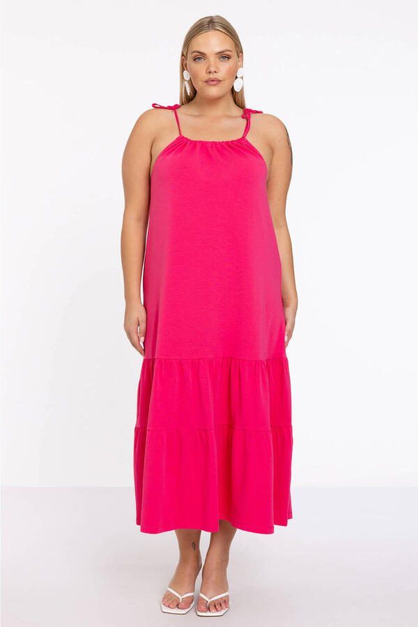 YOEK jurk Plus Size roze - Foto 3
