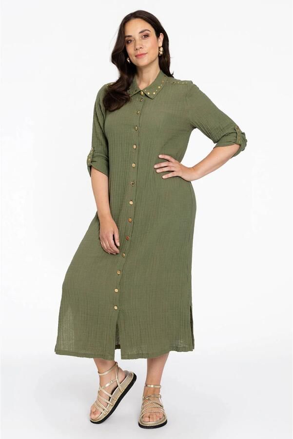 YOEK top Plus Size lichtgroen - Foto 2