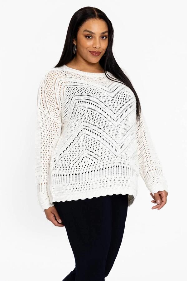 YOEK jas Plus Size ecru