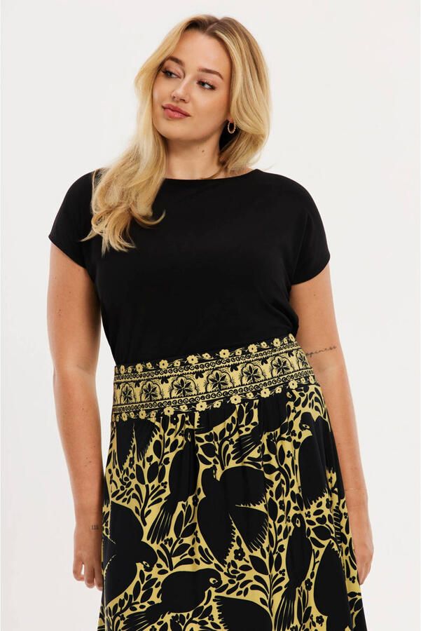 YOEK jumpsuit Plus Size geel