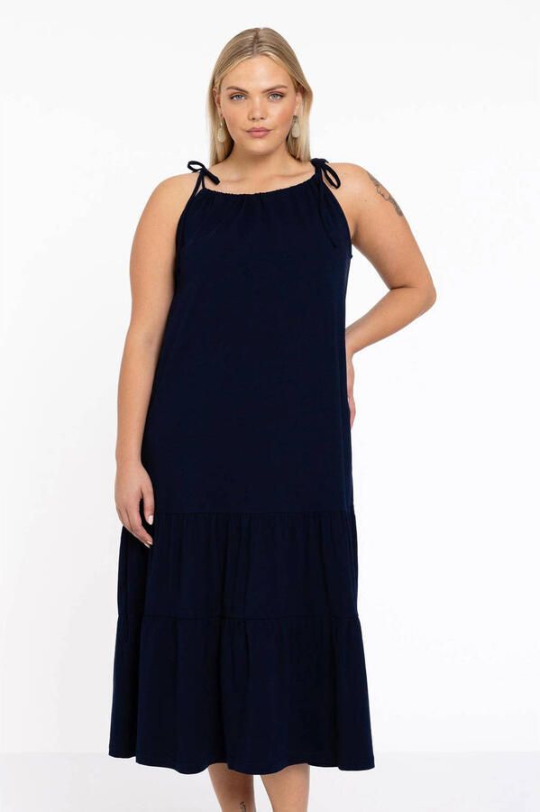 YOEK jurk donkerblauw