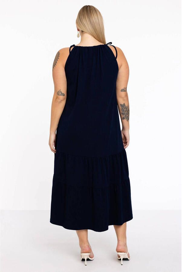 YOEK jurk donkerblauw - Foto 2
