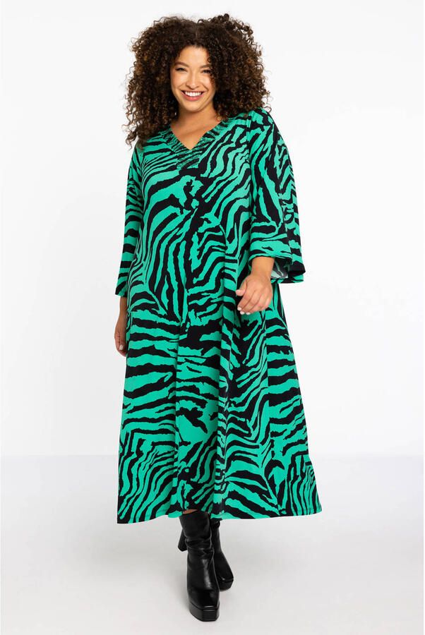 YOEK jurk met dierenprint