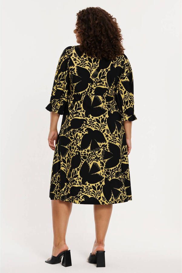 YOEK jurk Plus Size geel - Foto 2