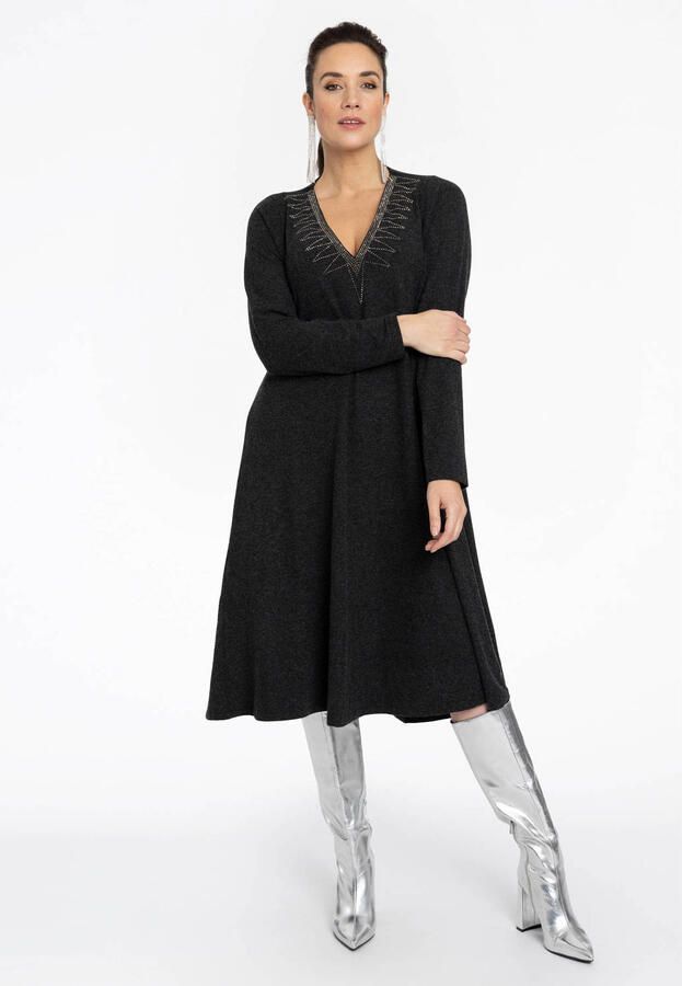 YOEK jurk Plus Size grijs - Foto 3