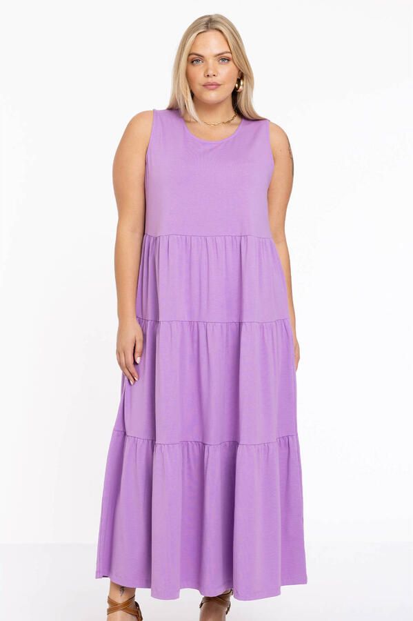 YOEK jurk Plus Size lila