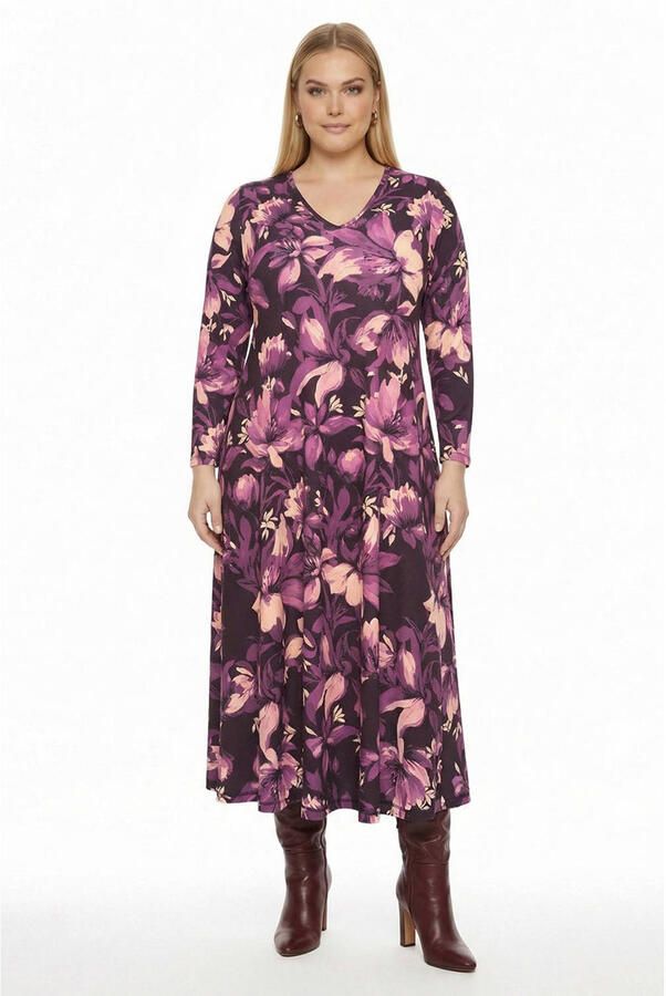 YOEK jurk Plus Size paars - Foto 2