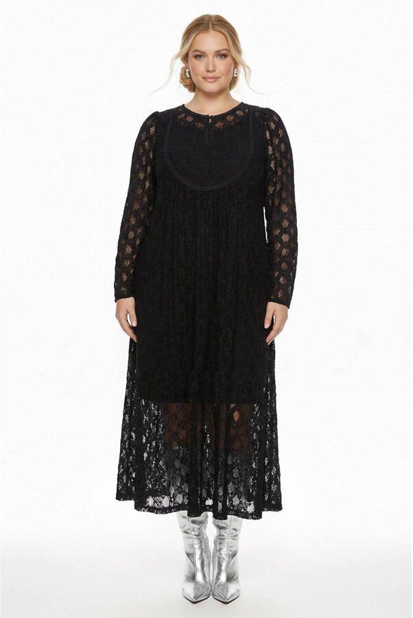 YOEK jurk Plus Size zwart - Foto 2