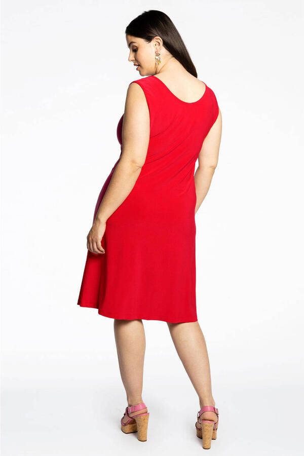 YOEK jurk van travelstof DOLCE rood - Foto 2