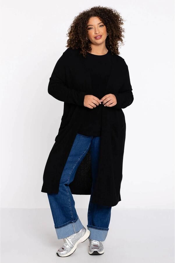 YOEK kimono met wol zwart - Foto 3