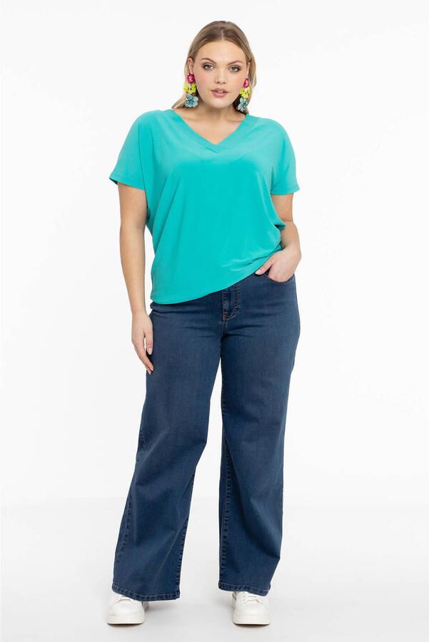 YOEK loose fit jeans dark blue denim