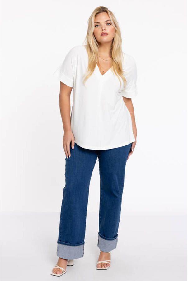 YOEK loose jeans medium blue denim