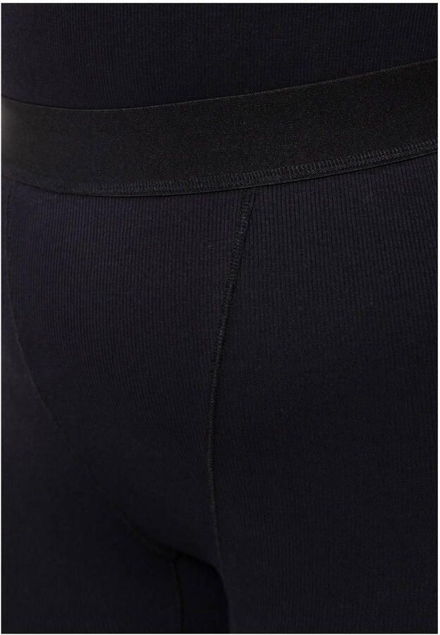 YOEK Lounge aansluitend high waist legging zwart rib gebreid - Foto 2