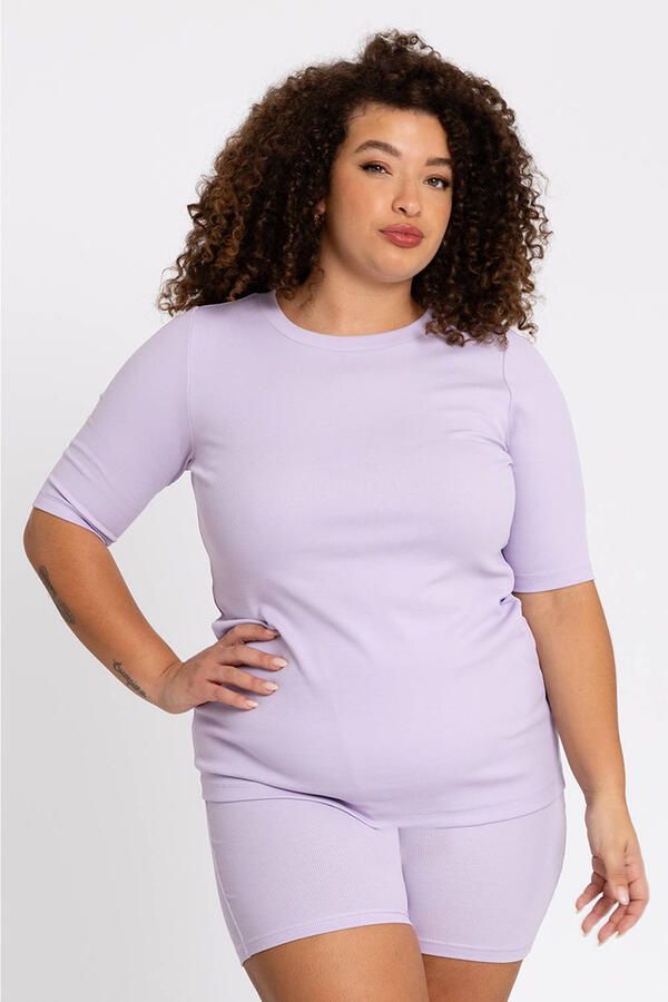 YOEK Lounge T-shirt lila