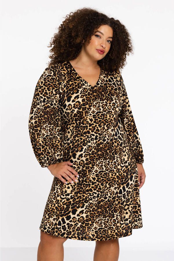 YOEK Lovers Collection A-lijn jurk met dierenprint
