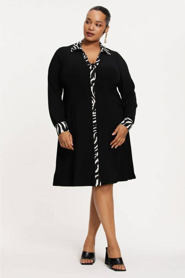 YOEK Lovers Collection A-lijn jurk zwart - Foto 3