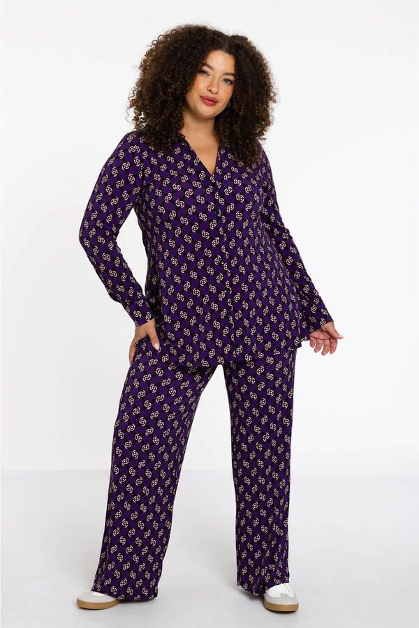 YOEK Lovers Collection blouse met all over print - Foto 3