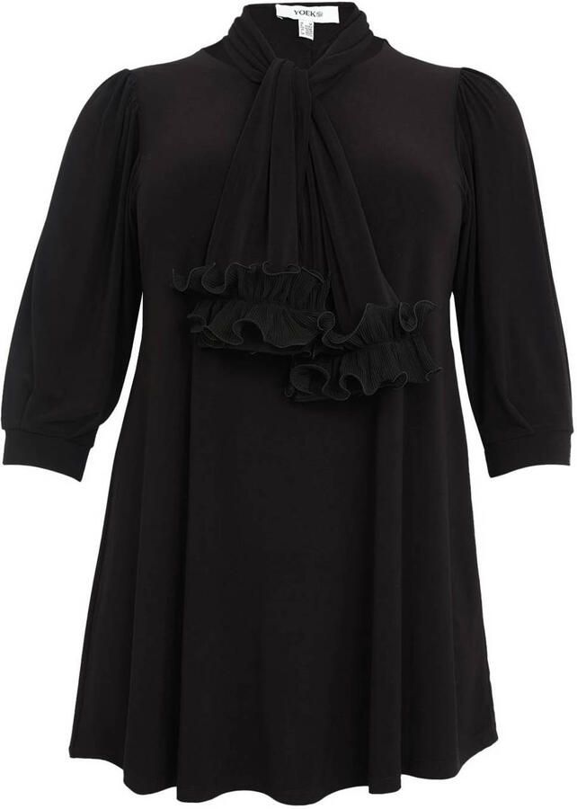 YOEK Lovers Collection dolce tuniek met sjaal zwart - Foto 2