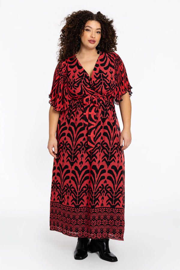 YOEK maxi jurk rood
