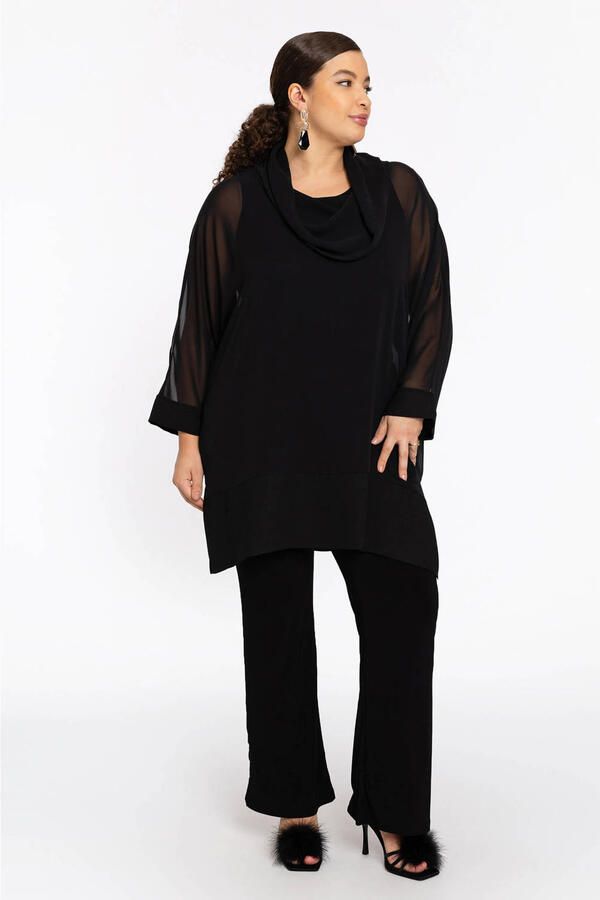 YOEK mesh tuniek zwart - Foto 2