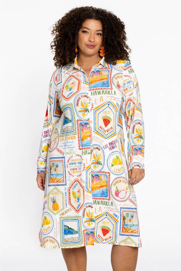 YOEK midi jurk multi