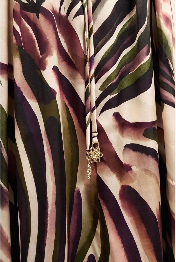YOEK midi jurk Plus Size met ceintuur en print meerkleurig - Foto 2