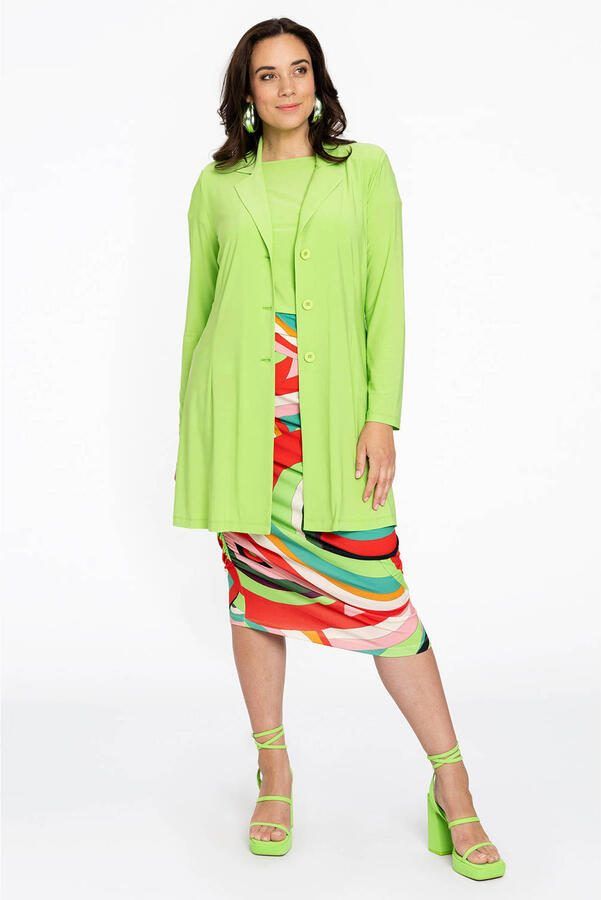 YOEK midi rok DOLCE met all over print en plooien meerdere kleuren - Foto 2