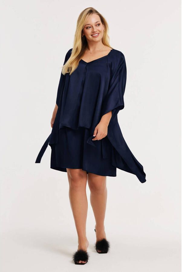 YOEK Morning Muse kimono blauw - Foto 3
