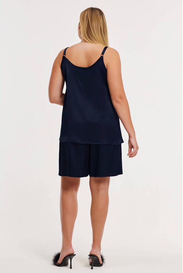 YOEK Morning Muse spaghettitop blauw - Foto 2