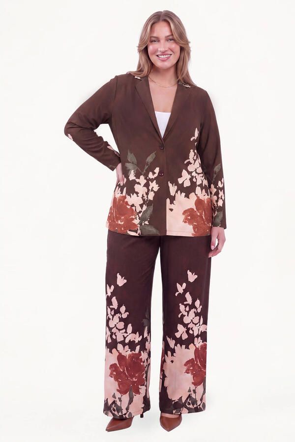 YOEK Plus Size blazer meerkleurig - Foto 2