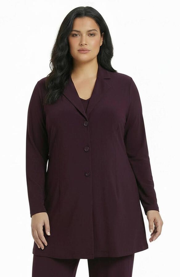 YOEK Plus Size blazer paars