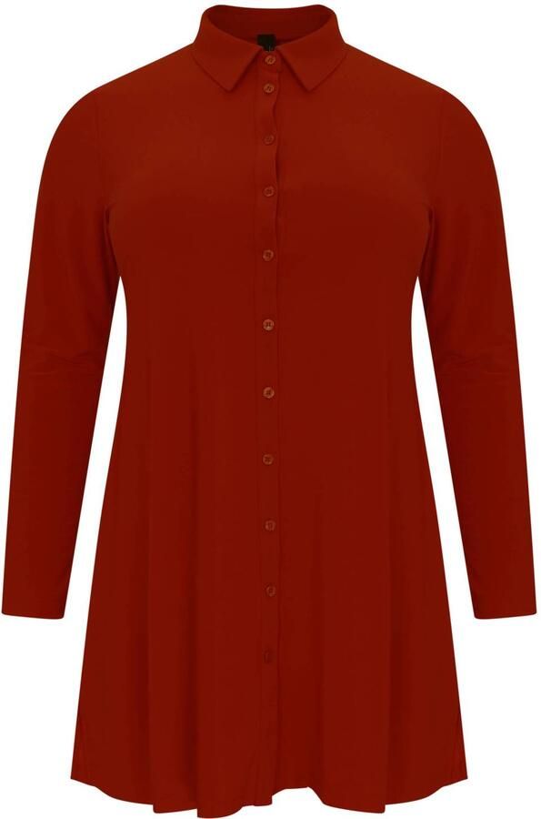 YOEK Plus Size blouse meerkleurig - Foto 3