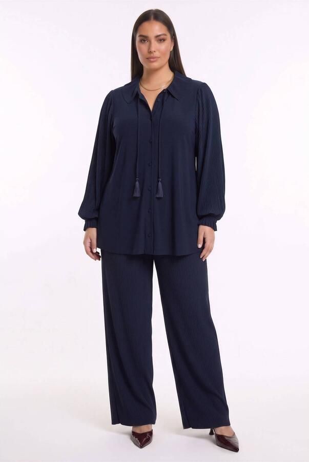 YOEK Plus Size broek blauw - Foto 2