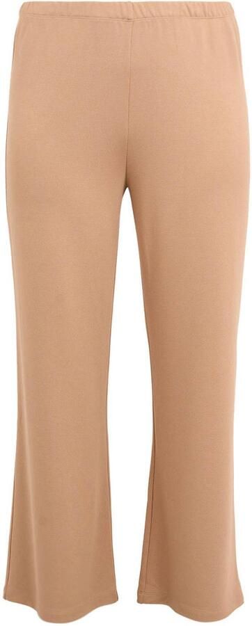 YOEK Plus Size broek lichtbruin