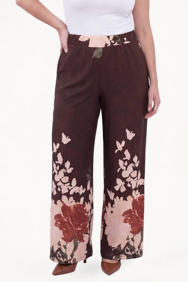 YOEK Plus Size broek meerkleurig