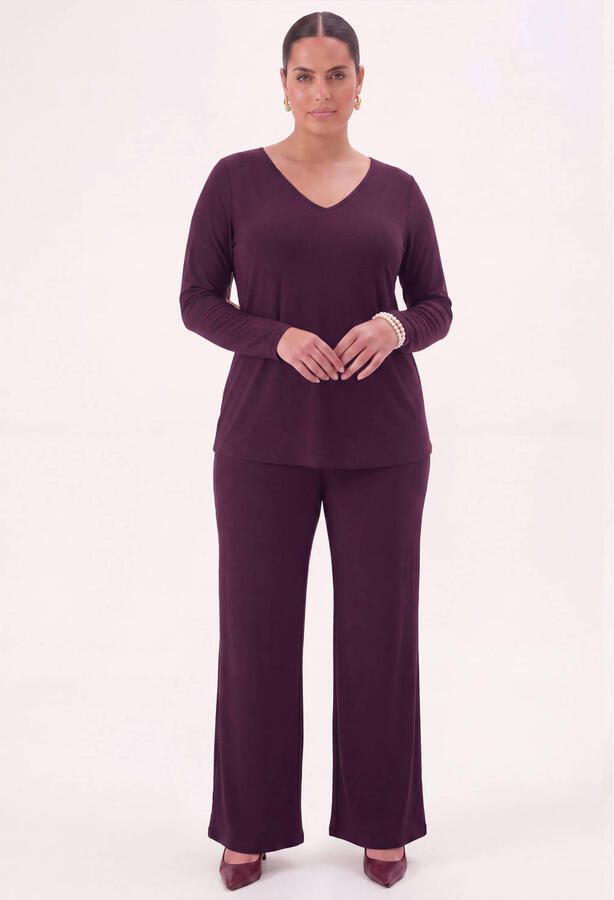 YOEK Plus Size broek paars - Foto 2