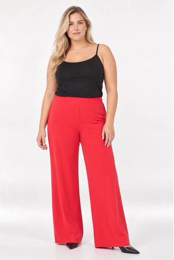 YOEK Plus Size broek roze - Foto 2