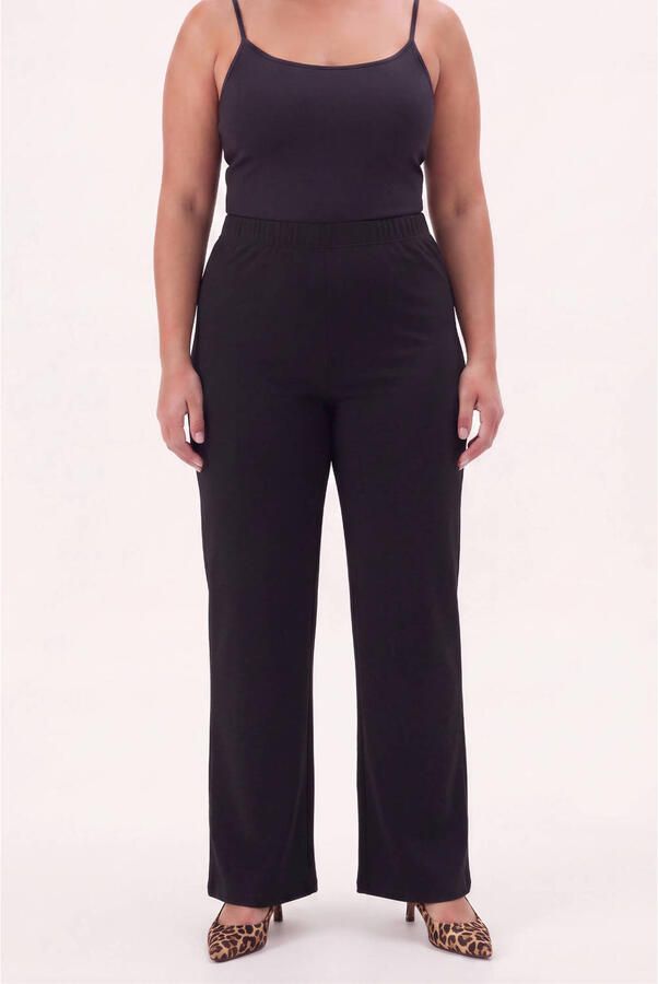 YOEK Plus Size broek zwart