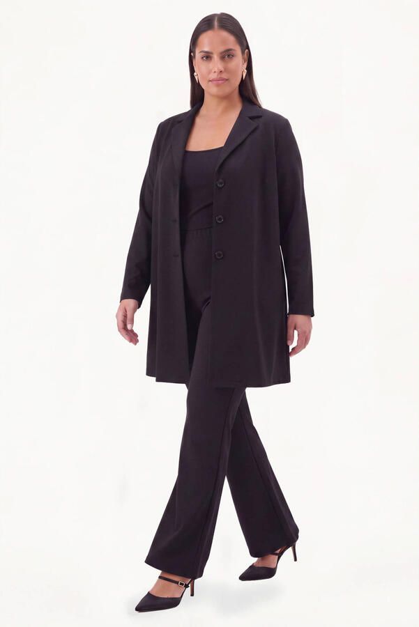 YOEK Plus Size broek zwart - Foto 2